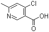 4-Chloro-6-methyl-3-pyridinecarboxylic acid molecular structure (CAS 1060805-95-9)