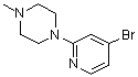 结构式 CAS# 1060812-92-1, 1-(4-溴吡啶-2-基)-4-甲基哌嗪