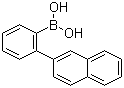 结构式 CAS# 1061350-97-7, B-[2-(2-萘基)苯基]硼酸