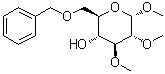 Methyl 2,3-di-O-methyl-6-O-(phenylmethyl)-alpha-D-glucopyranoside molecular structure (CAS 106220-89-7)