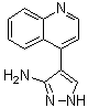 4-(4-Quinolinyl)-1H-pyrazol-3-amine molecular structure (CAS 1062368-21-1)