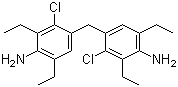 Bis(4-amino-2-chloro-3,5-diethylphenyl)methane molecular structure (CAS 106246-33-7)