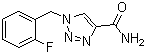 1-[(2-Fluorophenyl)methyl]-1H-1,2,3-triazole-4-carboxamide molecular structure (CAS 106308-41-2)