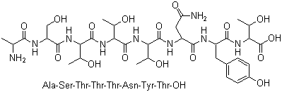 (D-Ala1)-Peptide T分子结构 (CAS 106362-33-8)