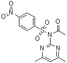 N-Acetyl-N-(4,6-dimethyl-2-pyrimidinyl)-4-nitrobenzenesulfonamide molecular structure (CAS 106379-60-6)