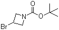 结构式 CAS# 1064194-10-0, 3-溴-1-氮杂环丁烷甲酸叔丁酯