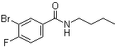 3-Bromo-N-butyl-4-fluorobenzamide molecular structure (CAS 1065074-05-6)