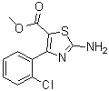 2-Amino-4-(2-chlorophenyl)-5-thiazolecarboxylic acid methyl ester molecular structure (CAS 1065074-40-9)