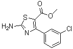 2-Amino-4-(3-chlorophenyl)-5-thiazolecarboxylic acid methyl ester molecular structure (CAS 1065074-45-4)