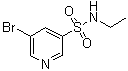 structure of CAS# 1065074-78-3, 5-Bromo-N-ethyl-3-pyridinesulfonamide