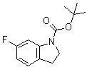 6-氟-2,3-二氢-1H-吲哚-1-羧酸叔丁酯分子结构 (CAS 1065183-64-3)