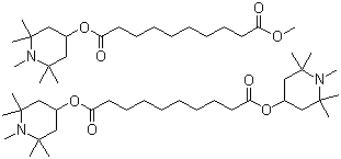 Decanedioic acid 1,10-bis(1,2,2,6,6-pentamethyl-4-piperidinyl) ester mixt. with 1-methyl 10-(1,2,2,6,6-pentamethyl-4-piperidinyl) decanedioate molecular structure (CAS 1065336-91-5)