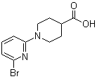 1-(6-Bromo-2-pyridinyl)-4-piperidinecarboxylic acid molecular structure (CAS 1065484-33-4)