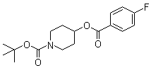 4-[(4-Fluorobenzoyl)oxy]-1-piperidinecarboxylic acid tert-butyl ester molecular structure (CAS 1065484-34-5)