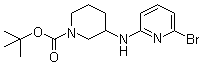 3-[(6-Bromo-2-pyridinyl)amino]-1-piperidinecarboxylic acid tert-butyl ester molecular structure (CAS 1065484-36-7)