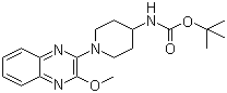 N-[1-(3-Methoxy-2-quinoxalinyl)-4-piperidinyl]carbamic acid tert-butyl ester molecular structure (CAS 1065484-42-5)