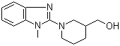 结构式 CAS# 1065484-46-9, 1-(1-甲基-1H-苯并咪唑-2-基)-3-哌啶甲醇