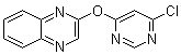 2-[(6-Chloro-4-pyrimidinyl)oxy]quinoxaline molecular structure (CAS 1065484-81-2)