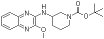 3-[(3-Methoxy-2-quinoxalinyl)amino]-1-piperidinecarboxylic acid tert-butyl ester molecular structure (CAS 1065485-08-6)