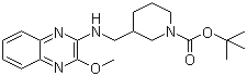 3-[[(3-Methoxy-2-quinoxalinyl)amino]methyl]-1-piperidinecarboxylic acid tert-butyl ester molecular structure (CAS 1065485-10-0)