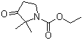 2,2-Dimethyl-3-oxo-1-pyrrolidinecarboxylic acid ethyl ester molecular structure (CAS 106556-66-5)