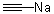 structure of CAS# 1066-26-8, Ethynyl sodium;Monosodium acetylide; Sodium acetylenide; Sodium carbide