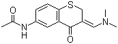 N-[3-[(Dimethylamino)methylene]-3,4-dihydro-4-oxo-2H-1-benzothiopyran-6-yl]acetamide molecular structure (CAS 106635-54-5)