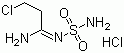 N-Sulphamyl-3-chloropropionamidine hydrochloride molecular structure (CAS 106649-95-0)