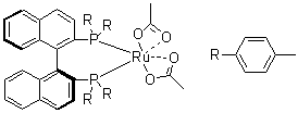 Bis(acetato)[(1S)-[1,1'-binaphthalene]-2,2'-diylbis[bis(4-methylphenyl)phosphine]]ruthenium molecular structure (CAS 106681-15-6)
