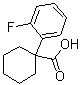 structure of CAS# 106795-66-8, 1-(2-Fluorophenyl)cyclohexanecarboxylic acid