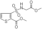 structure of CAS# 106820-63-7, Methyl 3-[(methoxycarbonylmethyl)sulfamoyl]thiophene-2-carboxylate;Methyl-N-(methoxycarbonylmethyl)-3-sulfamoylthiophene-2-carboxylate