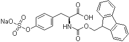 Fmoc-O-sulfo-L-tyrosine sodium salt molecular structure (CAS 106864-37-3)