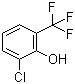 structure of CAS# 106877-36-5, 2-Trifluoromethyl-6-chlorophenol