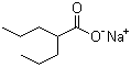 结构式 CAS# 1069-66-5, 丙戊酸钠; 2-丙基戊酸钠