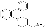 结构式 CAS# 1069473-58-0, (1-(3-苯基吡嗪-2-基)哌啶-4-基)甲胺