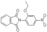 结构式 CAS# 106981-60-6, 3-乙氧基-4-(邻苯二甲酰亚胺基)-1-硝基苯