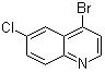 4-Bromo-6-chloroquinoline molecular structure (CAS 1070879-30-9)