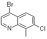 4-Bromo-7-chloro-8-methylquinoline molecular structure (CAS 1070879-42-3)