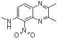 N,2,3-Trimethyl-5-nitro-6-quinoxalinamine molecular structure (CAS 107095-00-1)