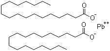 structure of CAS# 1072-35-1, Octadecanoic acid lead salt;Stearic acid lead(2+) salt; Lead distearate; Lead stearate; Lead(2+) octadecanoate; Lead(2+) stearate; Lead(II) octadecanoate
