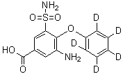 Desbutyl Bumetanide-d<sub>5</sub> molecular structure (CAS 1072125-54-2)