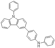 N-Phenyl-4-(9-phenyl-9H-carbazol-3-yl)benzenamine molecular structure (CAS 1072194-21-8)