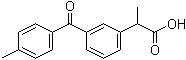 alpha-Methyl-3-(4-methylbenzoyl)benzeneacetic acid molecular structure (CAS 107257-20-5)
