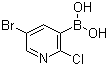 结构式 CAS# 1072944-19-4, 5-溴-2-氯吡啶-3-硼酸