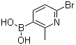 (6-Bromo-2-methyl-3-pyridinyl)boronic acid molecular structure (CAS 1072944-22-9)