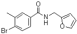结构式 CAS# 1072944-32-1, 4-溴-N-(2-呋喃基甲基)-3-甲基苯甲酰胺