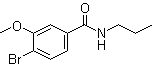 4-Bromo-3-methoxy-N-propylbenzamide molecular structure (CAS 1072944-38-7)
