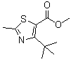 structure of CAS# 1072944-46-7, 4-(1,1-Dimethylethyl)-2-methyl-5-thiazolecarboxylic acid methyl ester