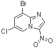 结构式 CAS# 1072944-56-9, 8-溴-6-氯-3-硝基咪唑并[1,2-a]吡啶
