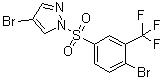 4-Bromo-1-[[4-bromo-3-(trifluoromethyl)phenyl]sulfonyl]-1H-pyrazole molecular structure (CAS 1072944-72-9)